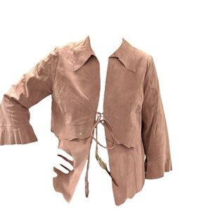 Vintage leather blazer fits size small-medium